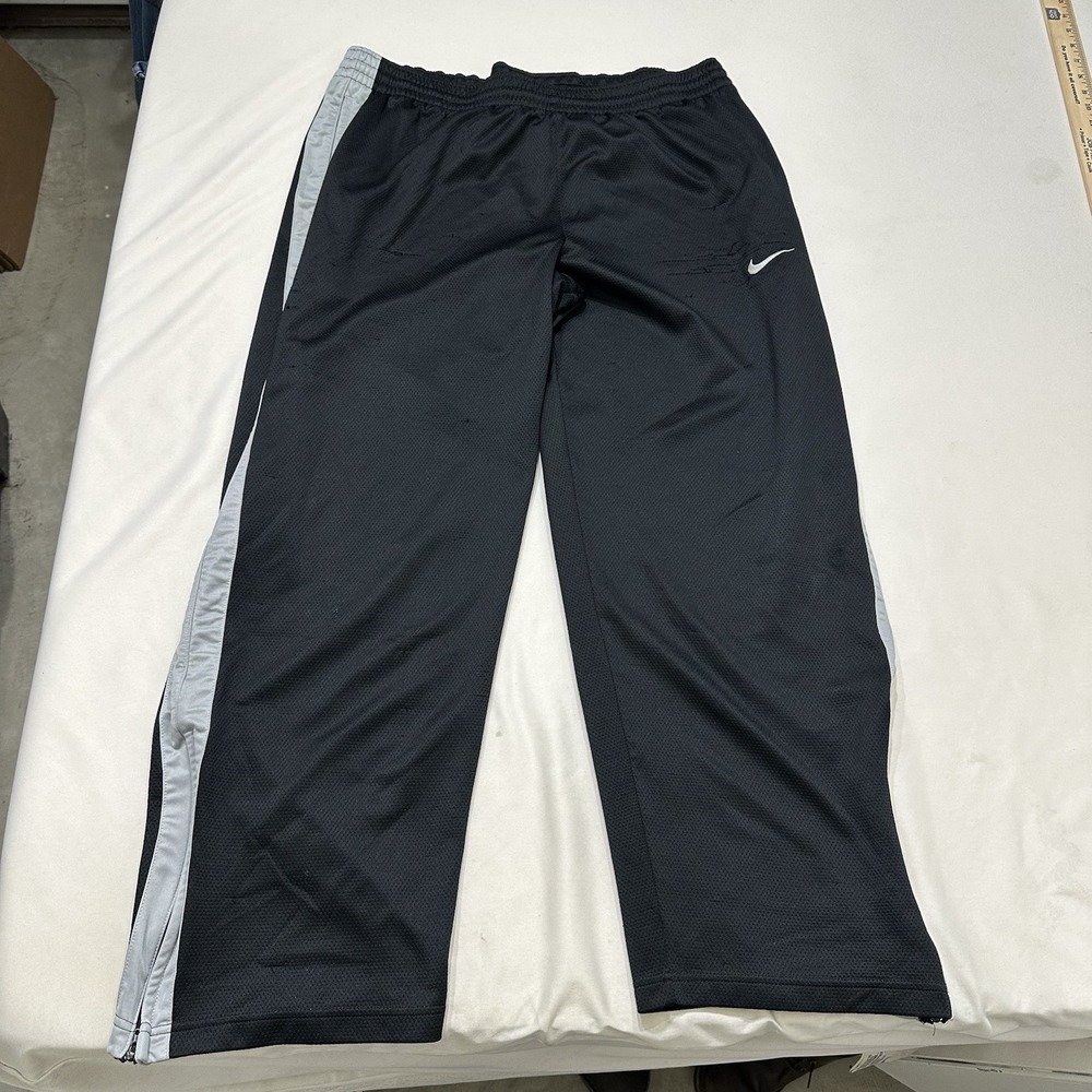 Nike Men's‎ Cash Pant Warm-Up Dri-Fit Athletic Black/Grey 586224-011 - Picture 3 of 12